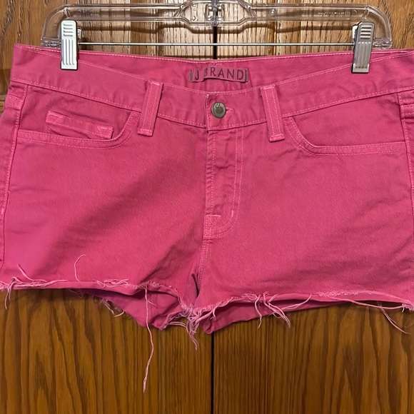 J Brand Pink Jean Shorts - Picture 1 of 6
